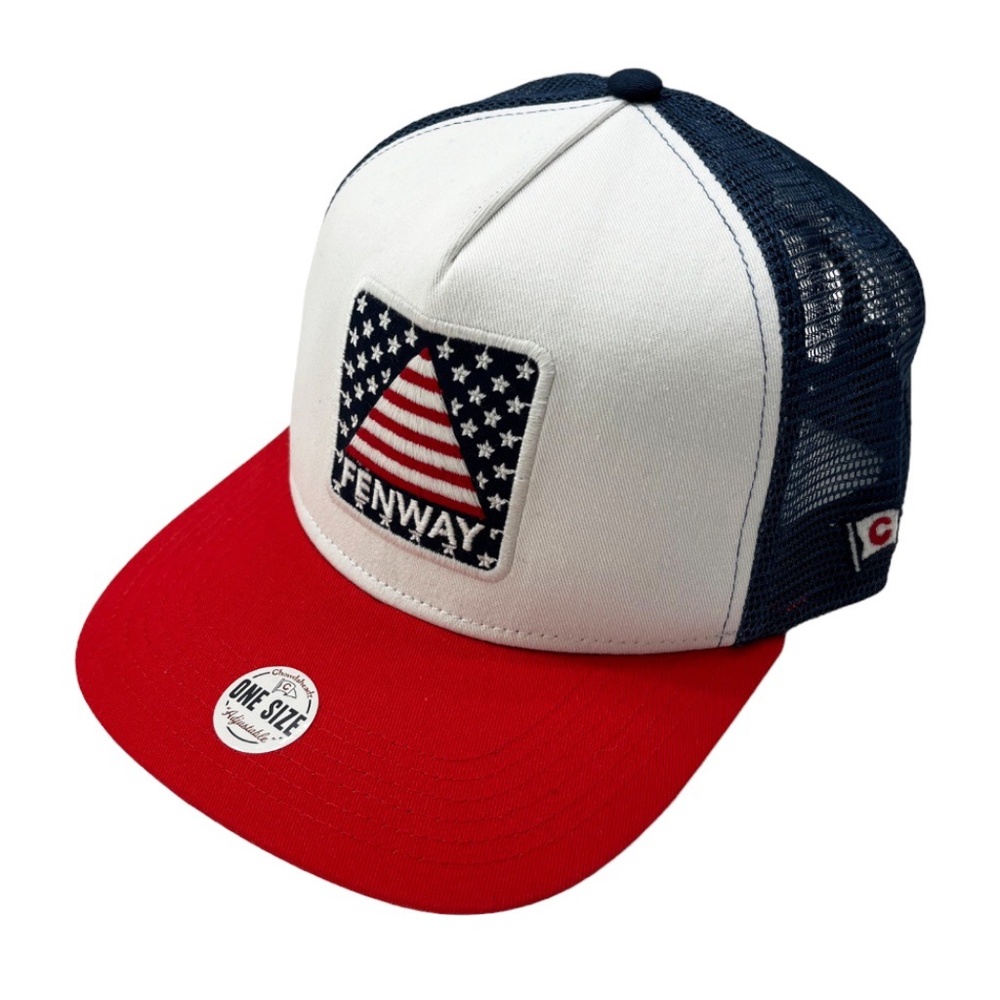 Fenway USA Patch Flat Brim Snapback Trucker Hat